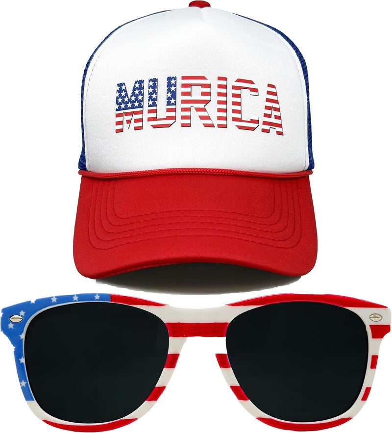Funky Junque Premium Mesh Snapback Trucker Hat - Stylish Comfort for All - Patriotic, Humor & More - Image 1